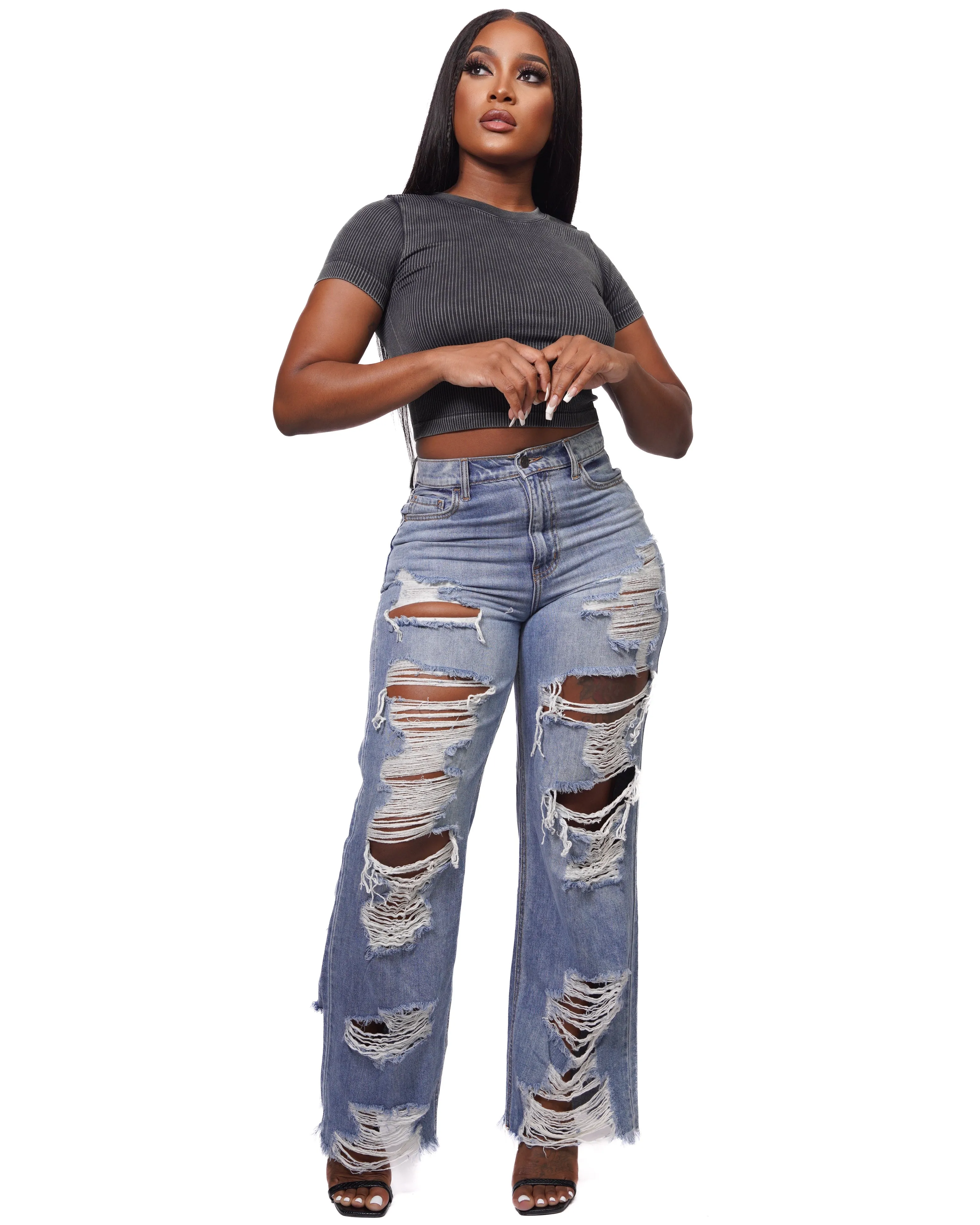 CUTTIN’ UP BOYFRIEND JEANS