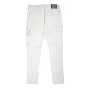 Cutty Men Leo Rip & Repair Denim - White