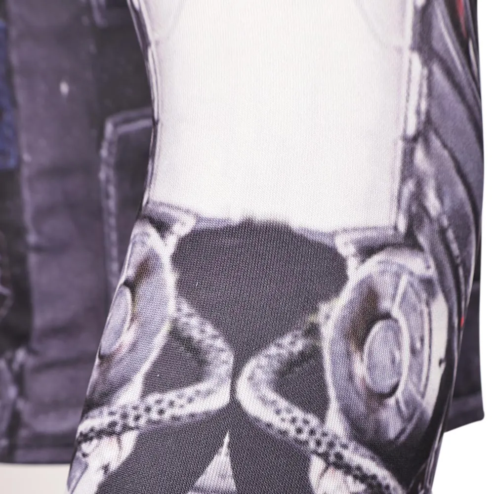 Cyberpunk Johnny Silverhand Printed Tops Cosplay Costume Outfits