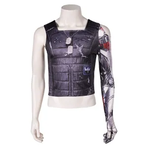 Cyberpunk Johnny Silverhand Printed Tops Cosplay Costume Outfits