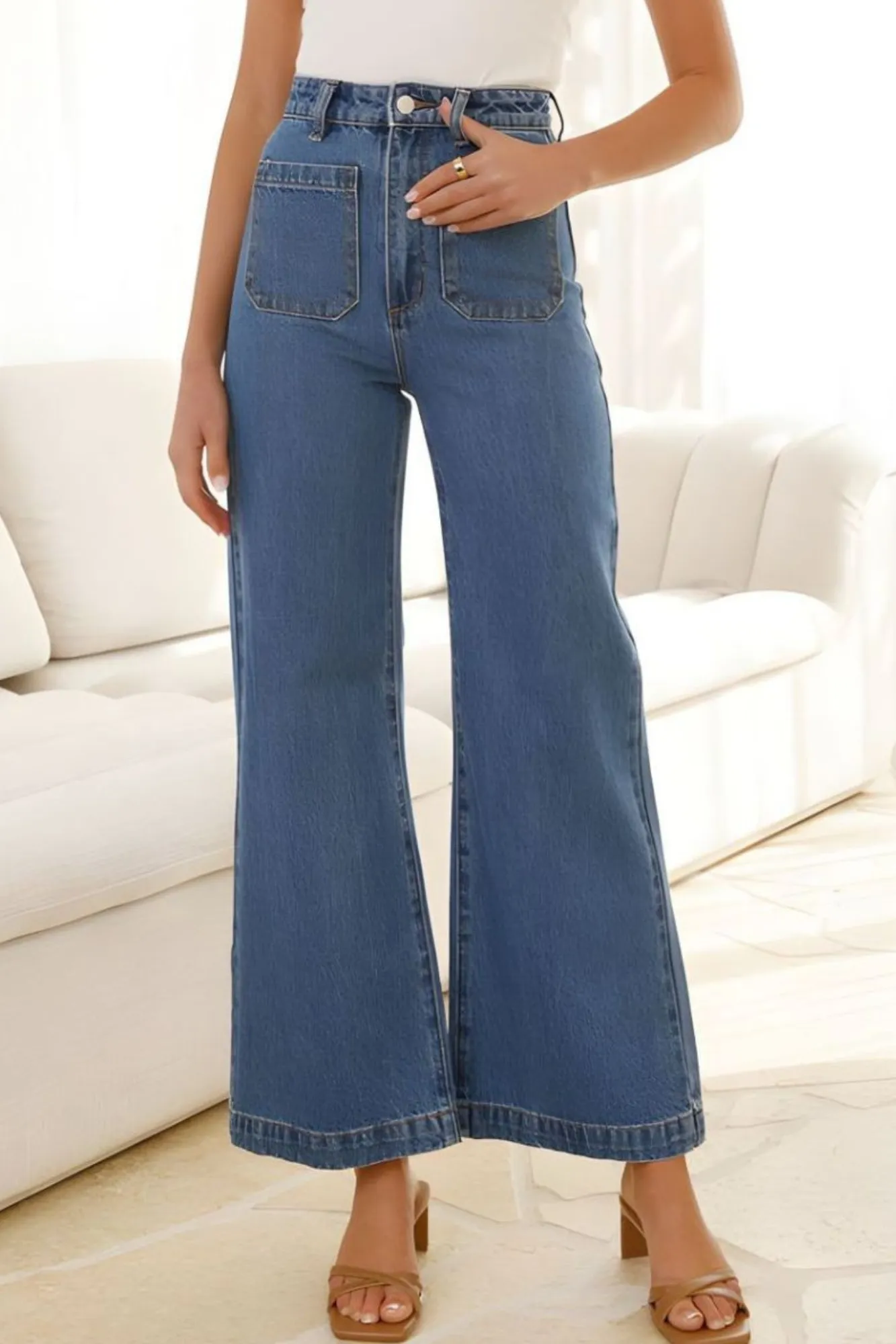 'Daisy' Cotton Denim Jeans