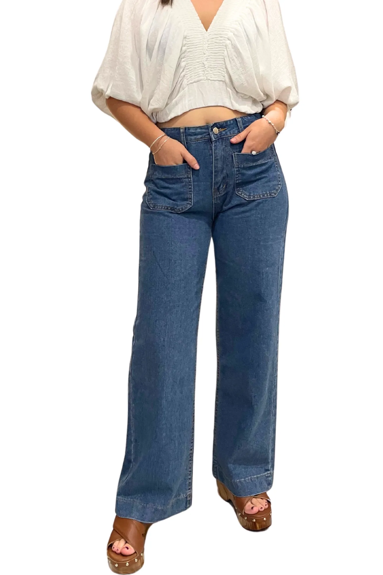 'Daisy' Cotton Denim Jeans