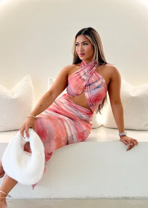 Dance Fever Midi Dress - Sunrise