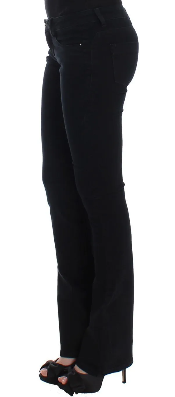 Dark blue straight leg jeans