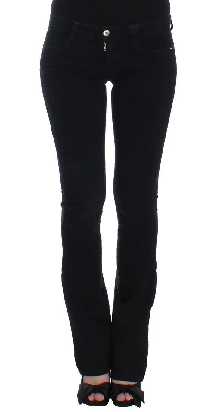 Dark blue straight leg jeans