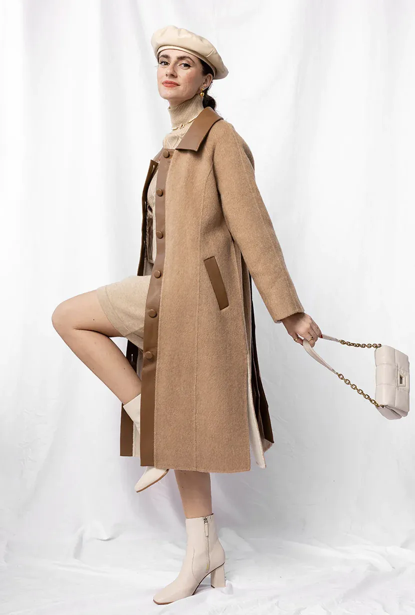 Delphine wool coat