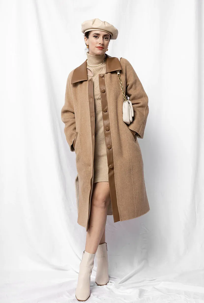 Delphine wool coat