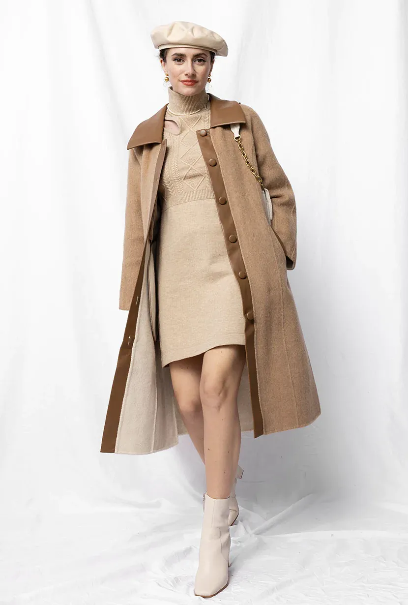Delphine wool coat