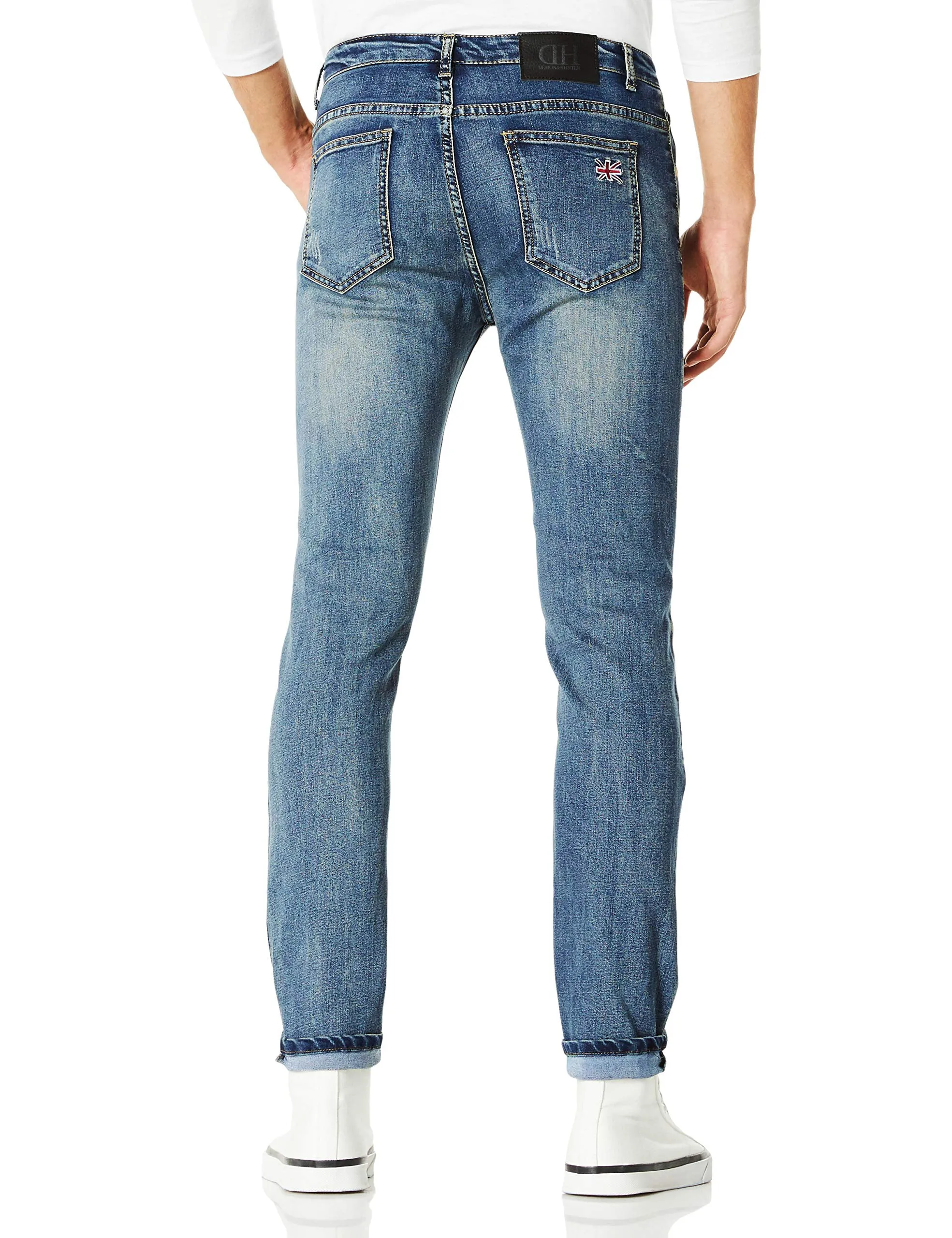 Demon&Hunter 808 Youth Series Men's Skinny Slim Jeans
