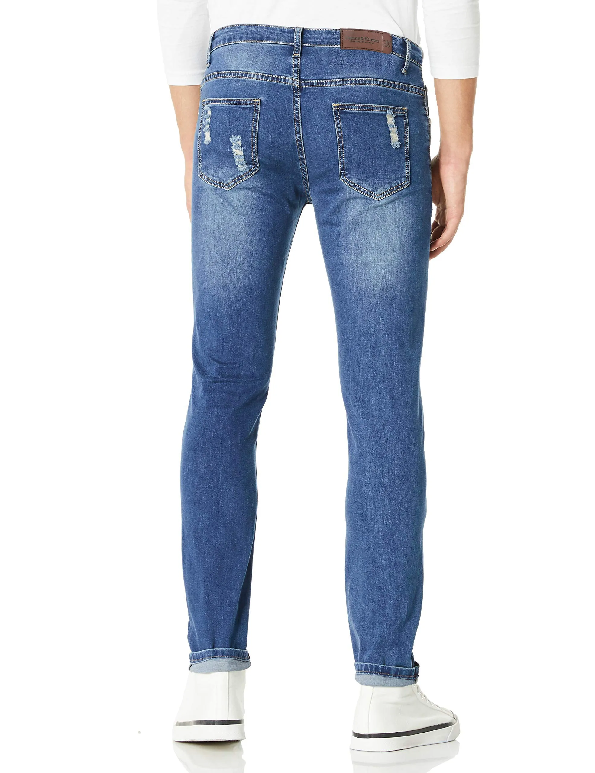 Demon&Hunter 808 Youth Series Men's Skinny Slim Jeans