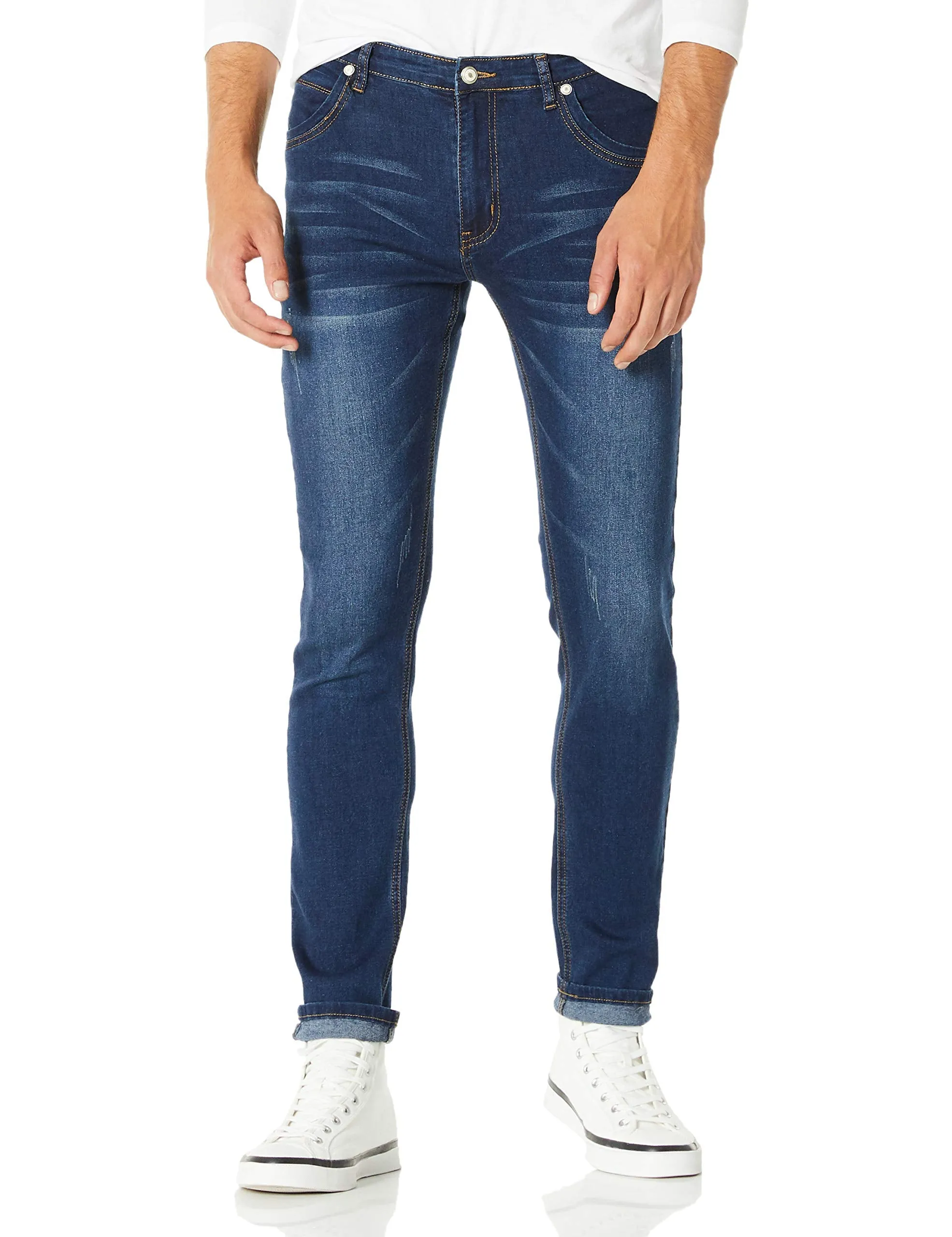 Demon&Hunter 808 Youth Series Men's Skinny Slim Jeans