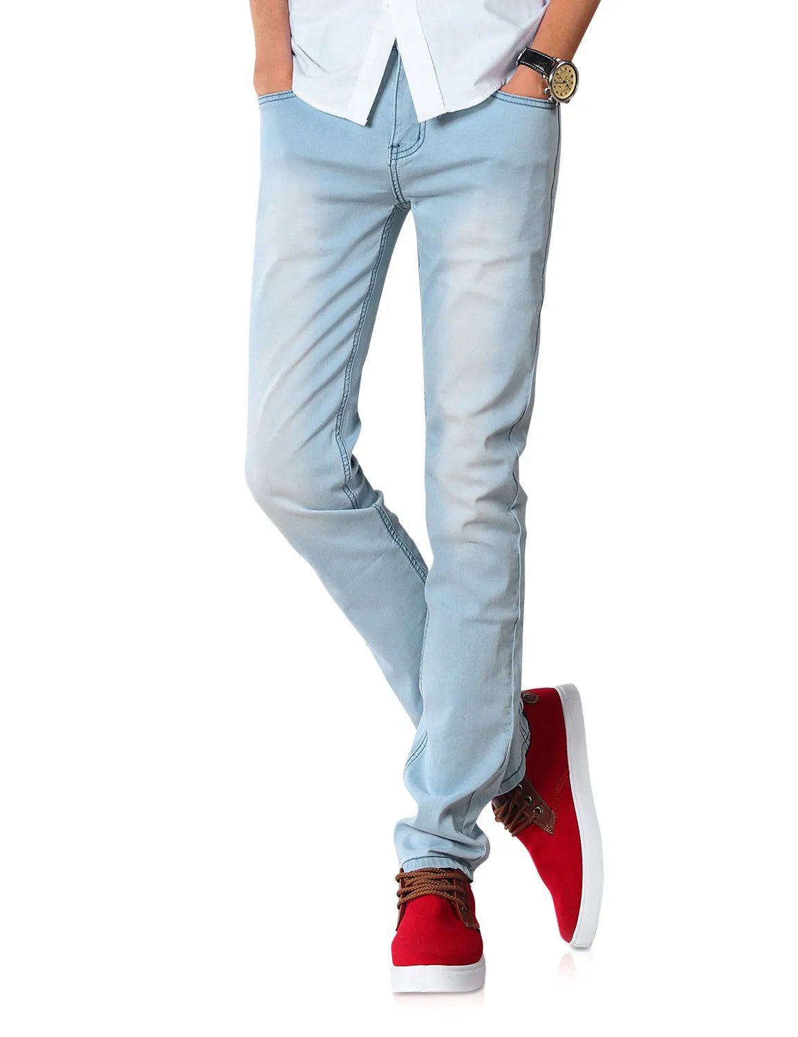 Demon&Hunter 808 Youth Series Men's Skinny Slim Jeans