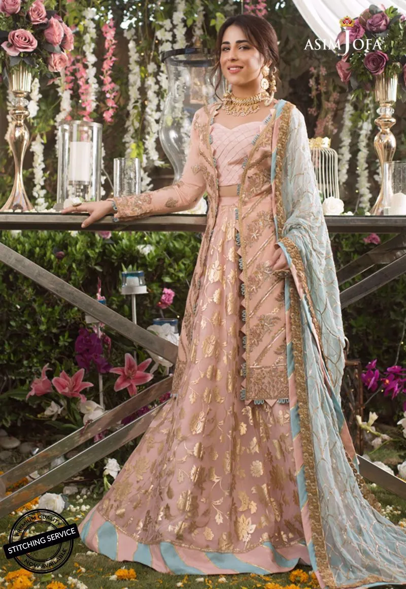 Designer Wedding Party Dress in Peachy Pink Color # C2005