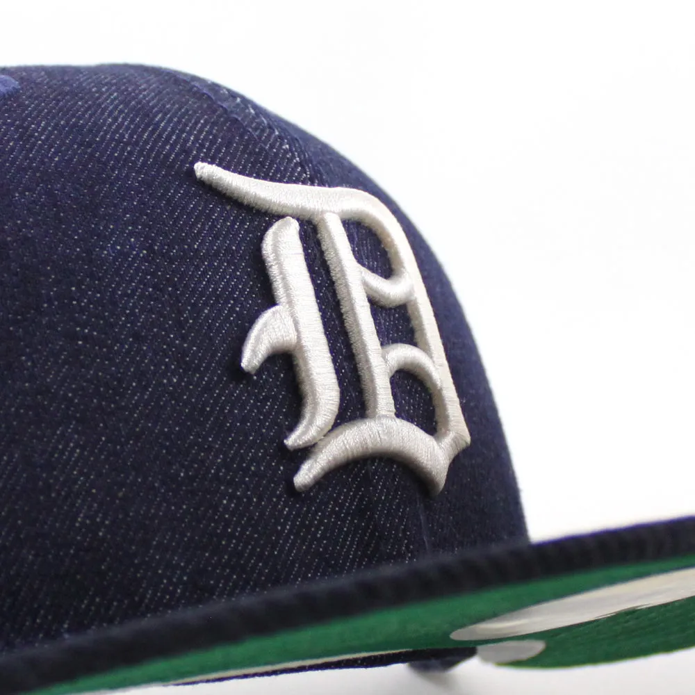 Detroit Tigers 1951 All Star Game New Era 59Fifty Fitted Hat (Navy Denim Dark Navy Corduroy Green Under Brim)