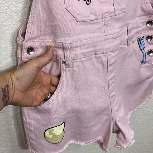 Disney The Little Mermaid Ariel Pink Shortalls