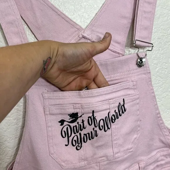 Disney The Little Mermaid Ariel Pink Shortalls