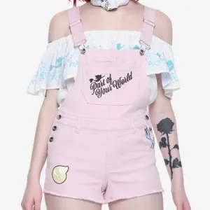 Disney The Little Mermaid Ariel Pink Shortalls