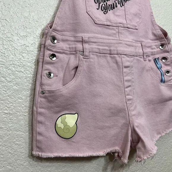 Disney The Little Mermaid Ariel Pink Shortalls