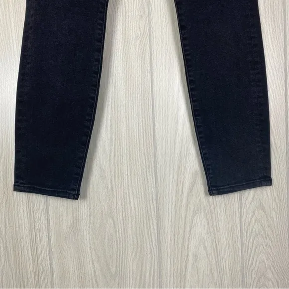 DL 1961 | Black Chrissy Ankle Ultra High Rise Instascript Skinny Jeans Size 29