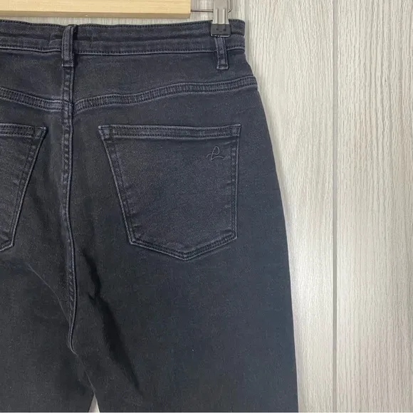 DL 1961 | Black Chrissy Ankle Ultra High Rise Instascript Skinny Jeans Size 29