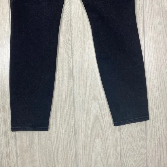 DL 1961 | Black Chrissy Ankle Ultra High Rise Instascript Skinny Jeans Size 29