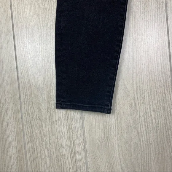 DL 1961 | Black Chrissy Ankle Ultra High Rise Instascript Skinny Jeans Size 29