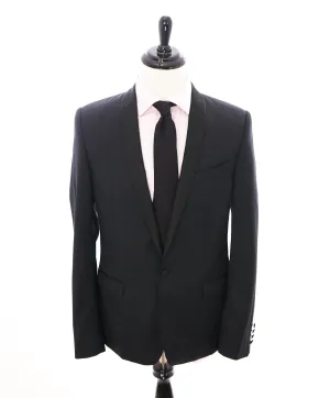 DOLCE & GABBANA - “GOLD” Polka Dot Shawl Collar Slim Black Tuxedo Suit - 42R