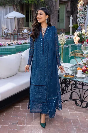 Drizzling Snow | Azure Luxe Embroidered 3pcs Collections 2023