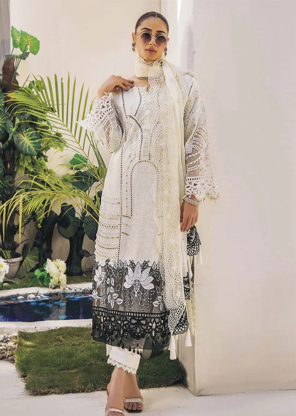 EA-EE-5511 - Unstitched - Eshaisha Eid Edit Lawn Collection 2024
