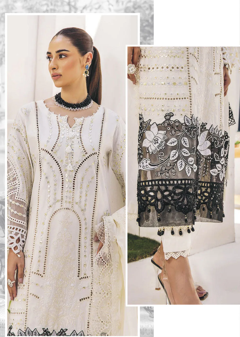 EA-EE-5511 - Unstitched - Eshaisha Eid Edit Lawn Collection 2024