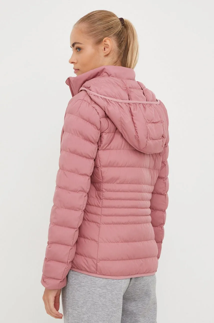 EA7 Ladies Core Lady packable Hooded Puffer Jacket-Rose