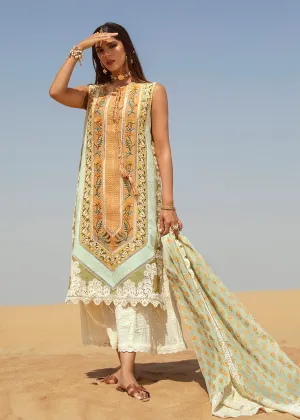 Eclectic Breeze - 4B - Summery Tangerine | Crimson Serendipity Luxury Lawn Collection 2022