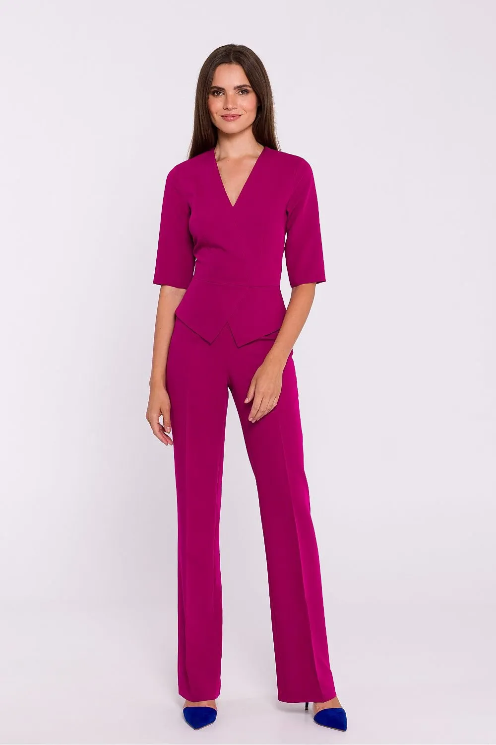 Elegant short sleeves jumpsuit