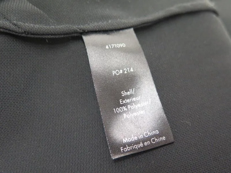 Elizabeth & James Women's Top: Black Polyester Size 2, Pre-owned