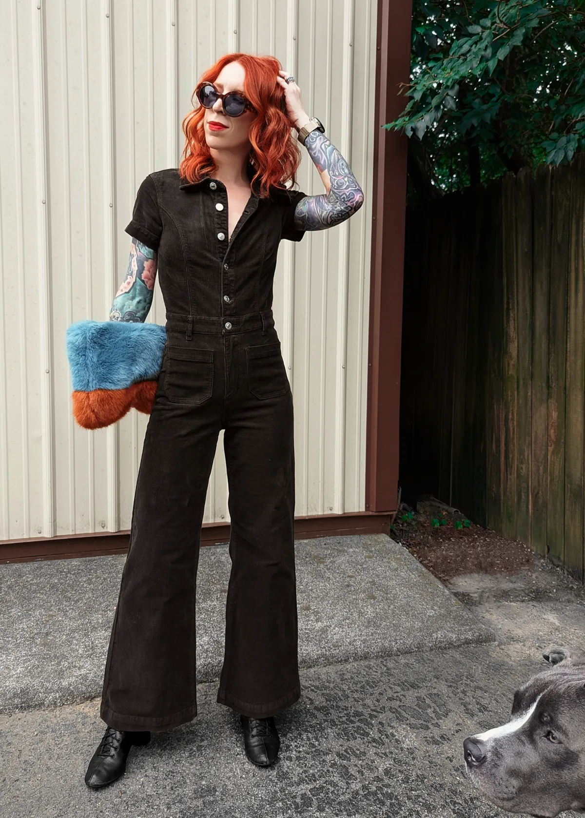 Elm Corduroy Sailor Jumpsuit <br> <i> ankle length </i>