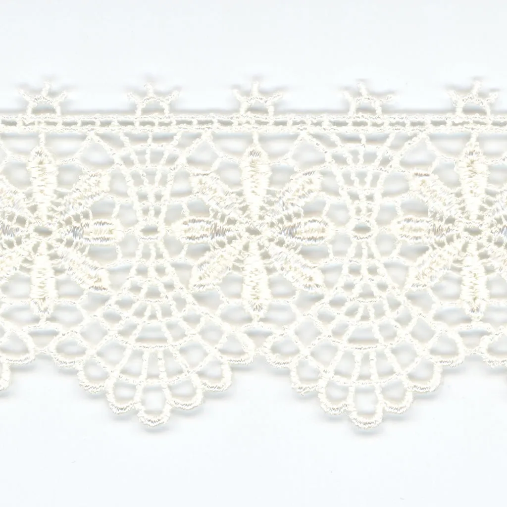 Embroidered Chemical Lace #00 Off White