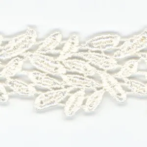 Embroidered Chemical Lace #00 Off White