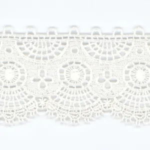 Embroidered Chemical Lace #01 White