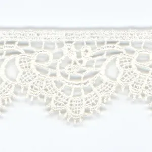 Embroidered Chemical Lace #01 White