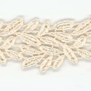 Embroidered Chemical Lace #158 Milk