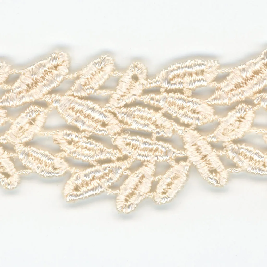 Embroidered Chemical Lace #158 Milk