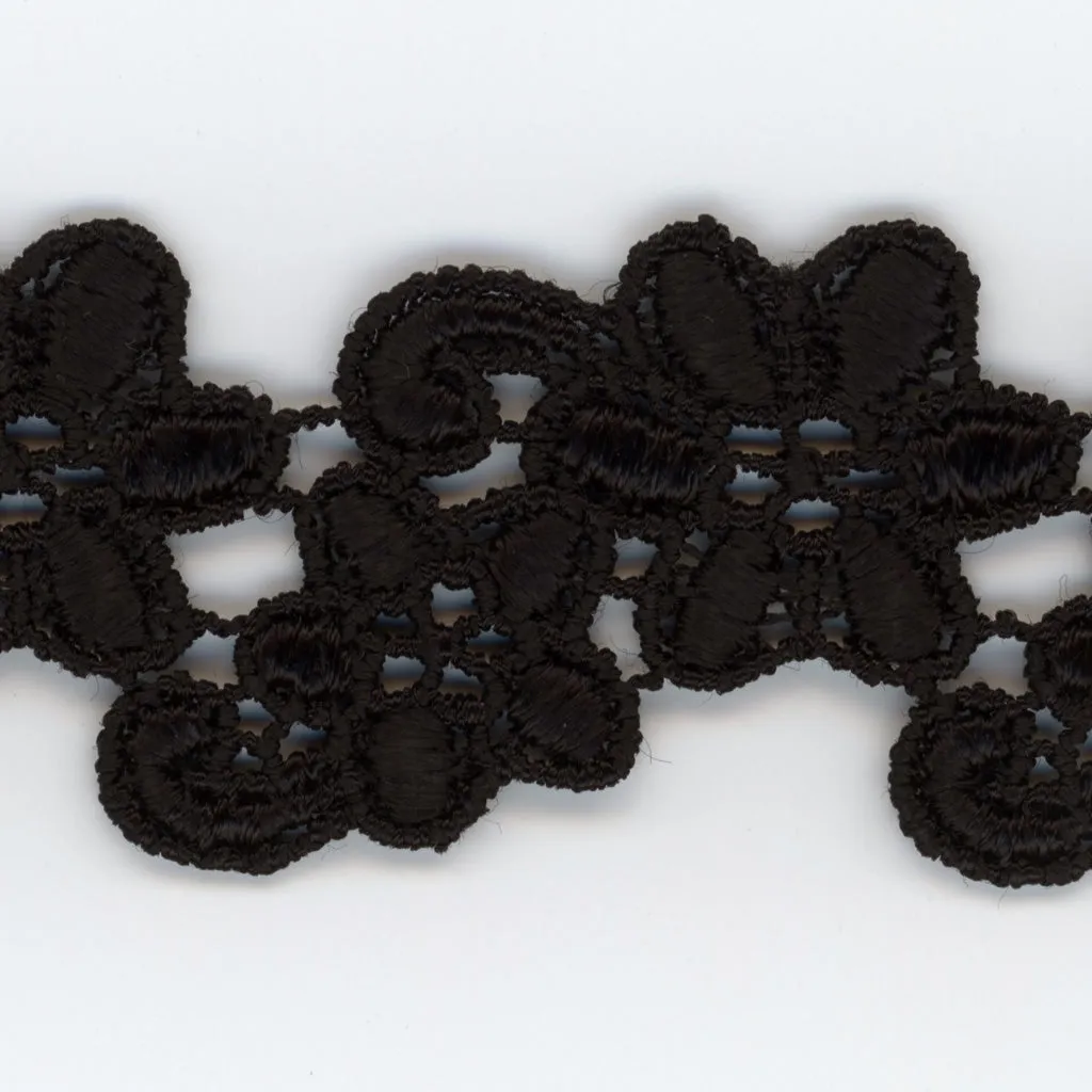 Embroidered Chemical Lace #50 Black