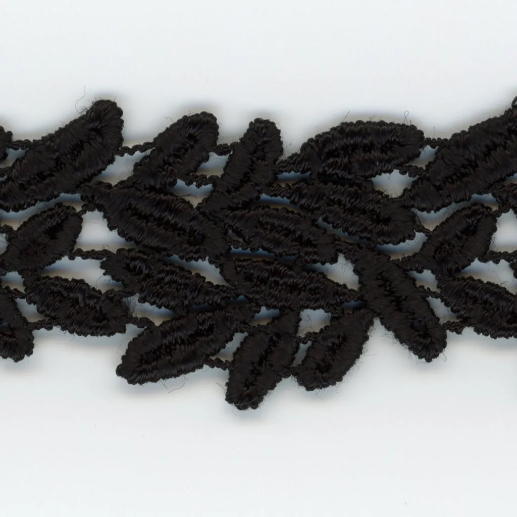 Embroidered Chemical Lace #50 Black