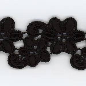 Embroidered Chemical Lace #50 Black