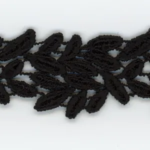 Embroidered Chemical Lace #50 Black