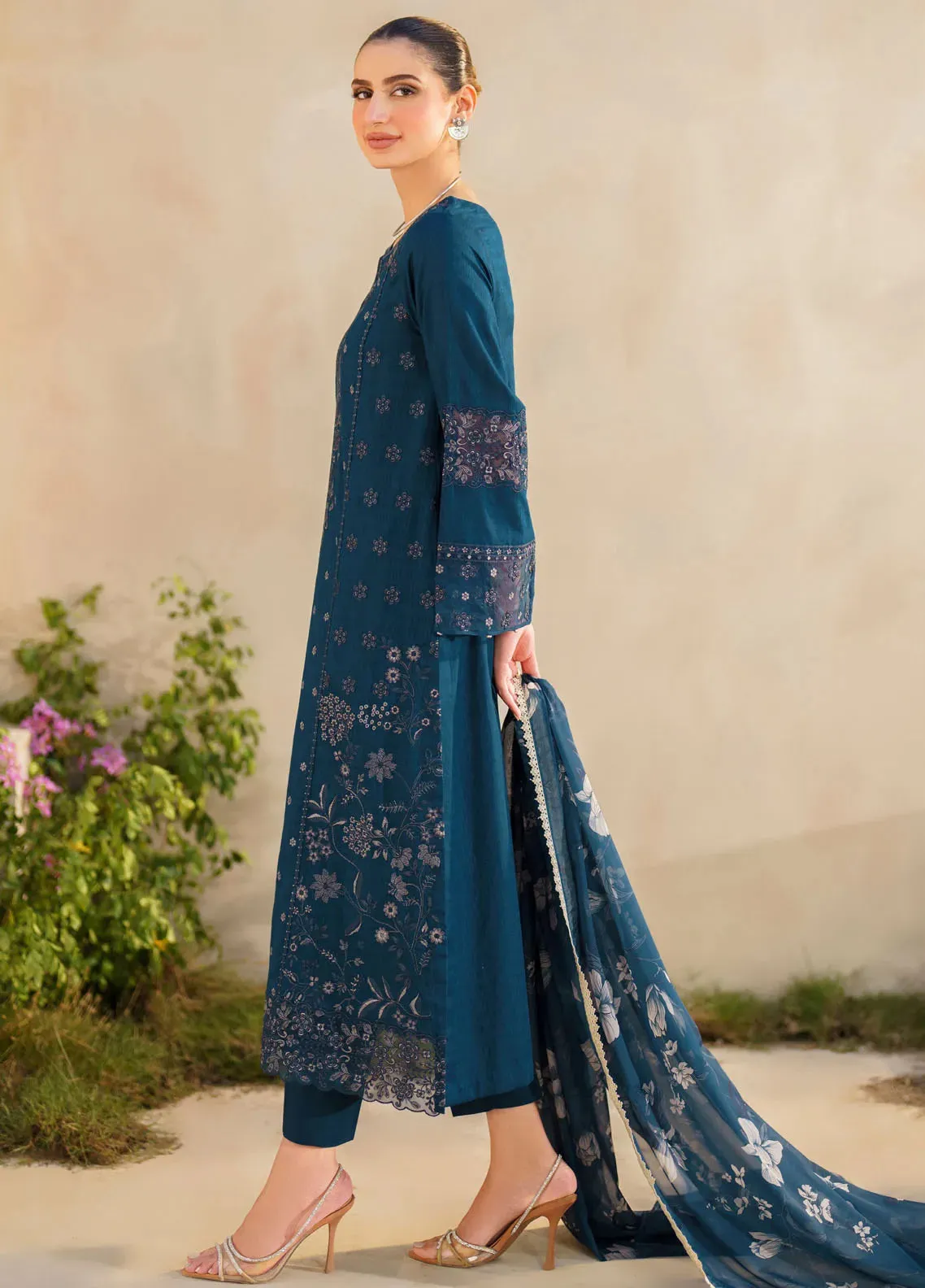 Embroidered Lawn Suit Unstitched 3 Piece IZ24F SFL-01 Jubilance - Festive Collection