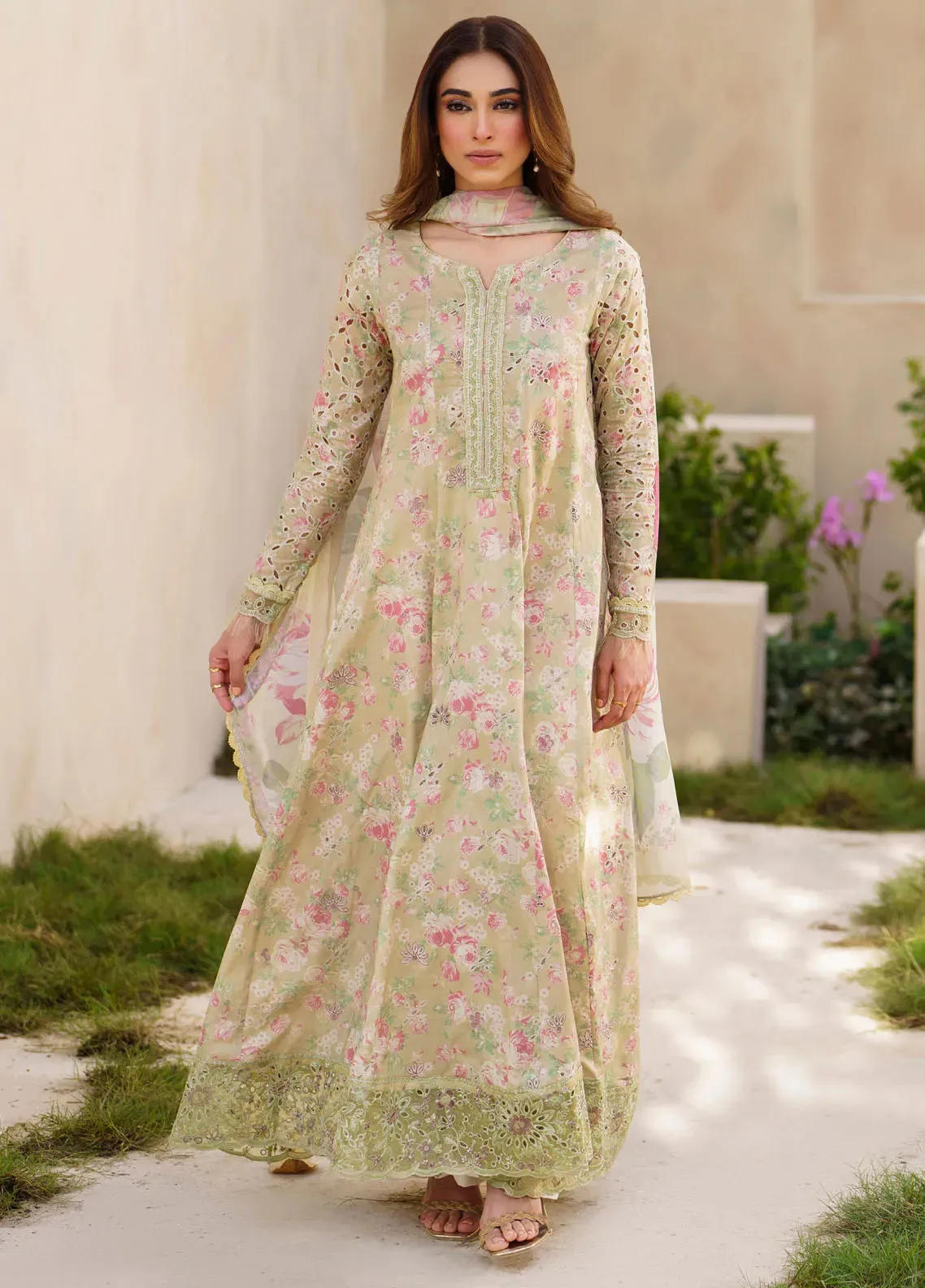 Embroidered Lawn Suit Unstitched 3 Piece IZ24F SFL-05 Radiance - Festive Collection