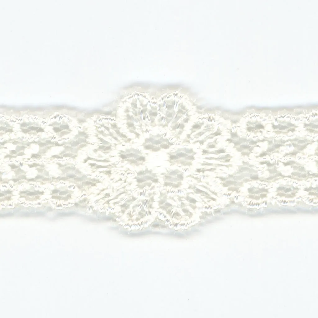 Embroidered Tulle Lace #00 Off White