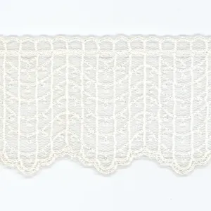 Embroidered Tulle Lace #01 White