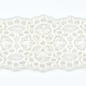 Embroidered Tulle Lace #01 White